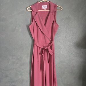 Audrey Parks Francescas - Kelsey Utility Tie Waist Jumpsuit - Pink - Womens M